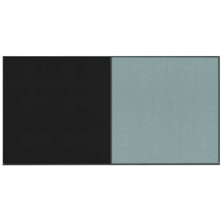 United Visual Products Enclosed Corkboard, 1 Door, 60"x36", 4" Fra UV3410-SATIN-DBURGU